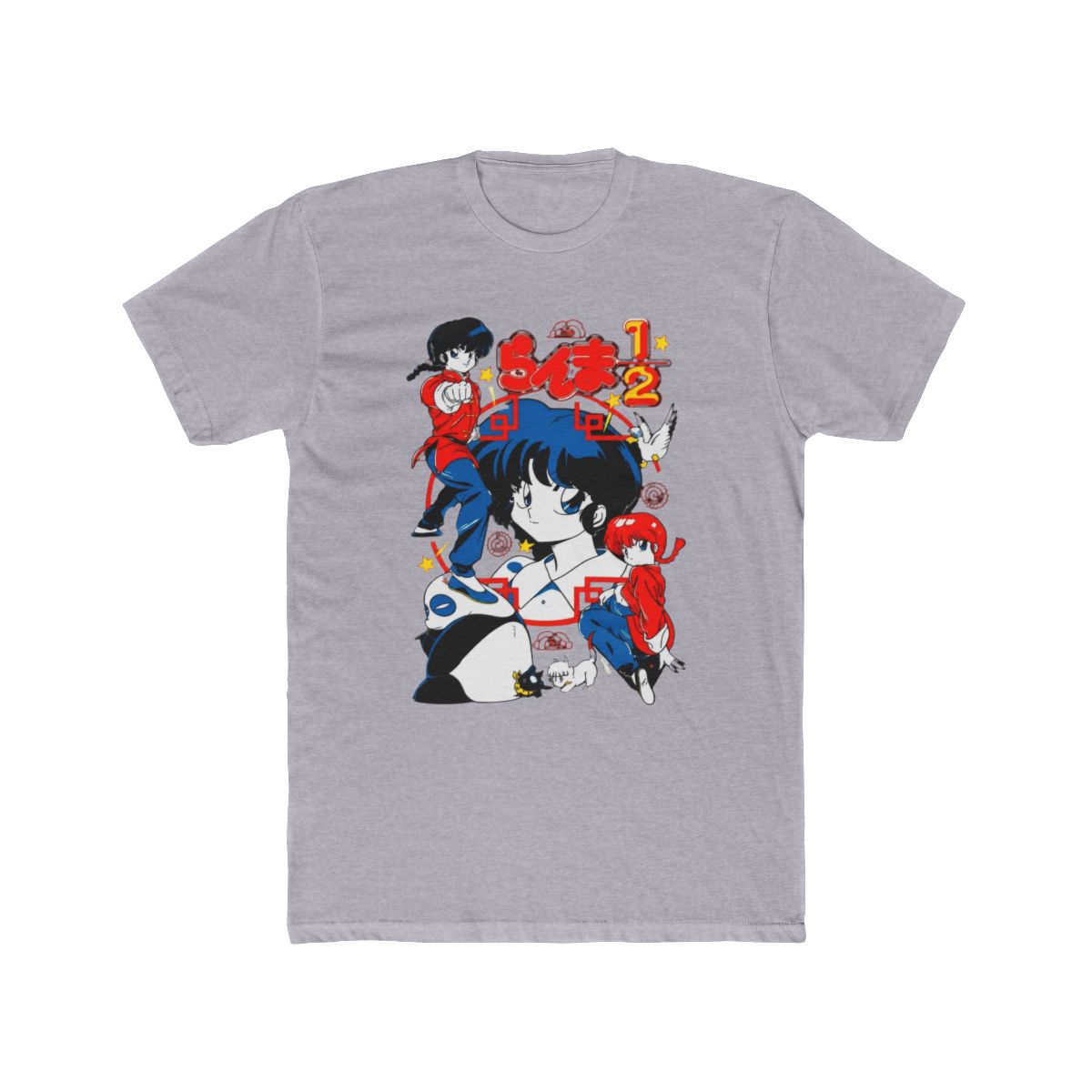 HUBGO Ranma T Shirt Anime Merch Casual Short Sleeved T Shirt Black Tee, Adult, Size: 2XL | Ranma 1/2 - alternate angle 3, merchandise