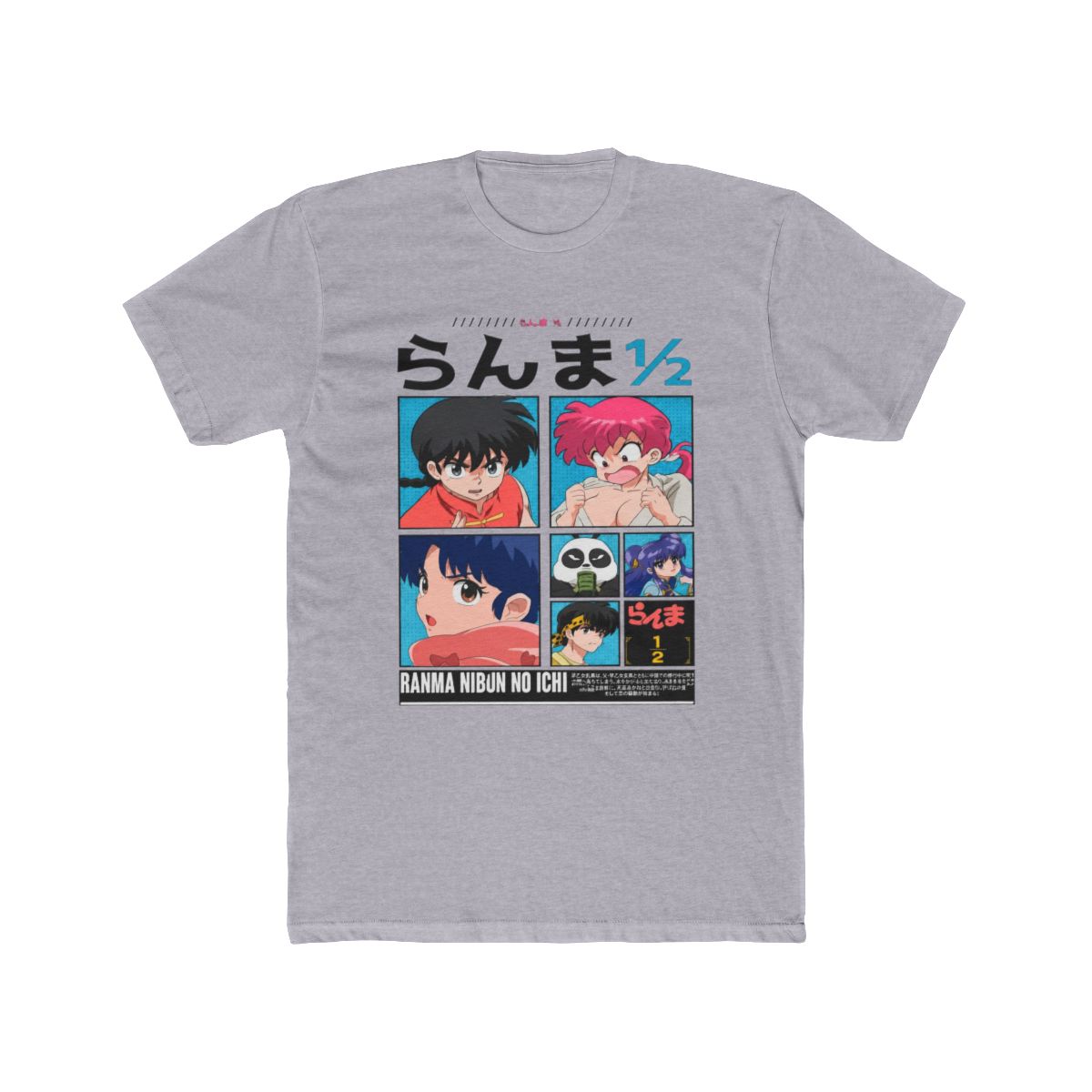 Ranma Saotome Anime T Shirt, Genma Panda Manga Shirt, Graphic Anime Tee, Manga Shirt, Japanese Anime | Ranma 1/2 - Official T-Shirts merchandise